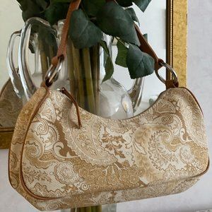 Vintage Banana Republic Paisley Canvas Handbag